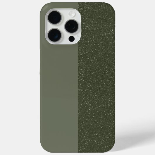 Moss Green Noise iPhone 15 Pro Max Case (Custom) (Rückseite)