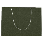 Moss Green Noise Muster Custom Gift Bag Große Geschenktüte (Rückseite)
