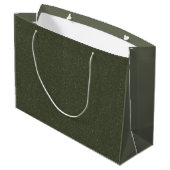 Moss Green Noise Muster Custom Gift Bag Große Geschenktüte (Rückseite Schrägansicht)