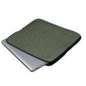 Moss Green Noise Texture Laptop Sleeve - Anpassen (Vorne Knopf)