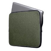 Moss Green Noise Texture Laptop Sleeve - Anpassen (Vorderseite Links)