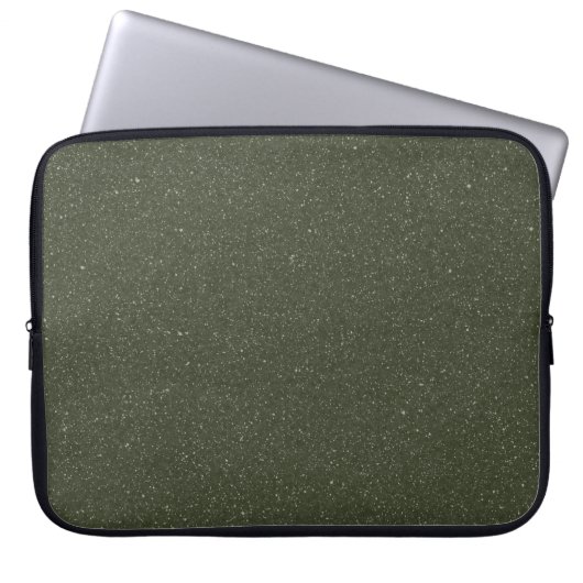 Moss Green Noise Texture Laptop Sleeve - Anpassen (Vorderseite)
