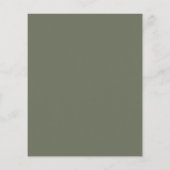 Moss Green Noise Texture Vollständiger Hintergrund Flyer (Hinten)