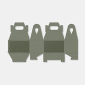 Moss Green Panel Gevor Box mit texturierter Front Geschenkschachtel (Ungefaltet)