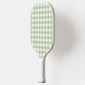 Moss Green Preppy Gingham Pickle Ball Pickleball Schläger (Links)