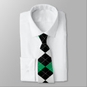 Moss Green RAUTE NECK TIE Krawatte (Gebunden)
