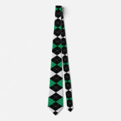 Moss Green RAUTE NECK TIE Krawatte (Vorderseite)