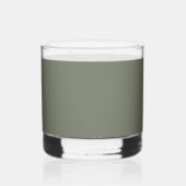Moss Green Right Split Shot Glass - Anpassbar Whiskyglas (Vorderseite)