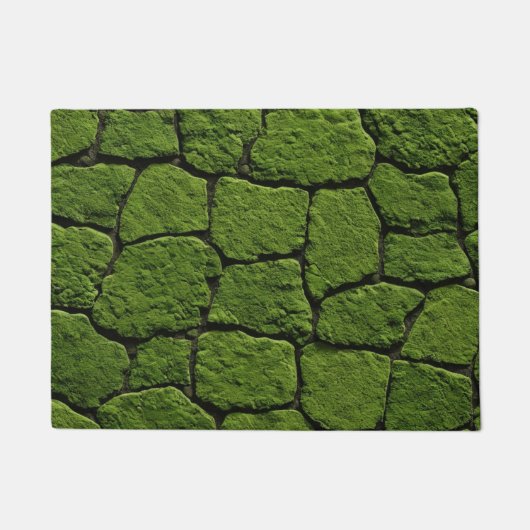 Moss Green Rocks Fußmatte (Vorderseite)