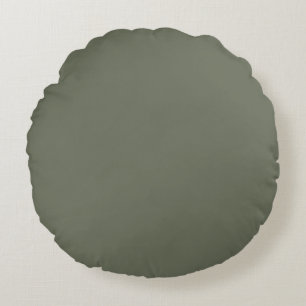 Moss Green Round Throw Kissen - individuell einste