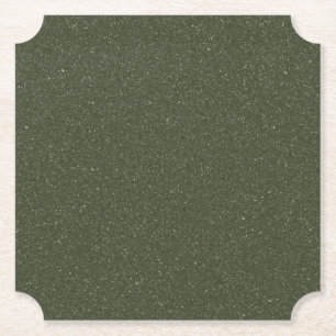 Moss Green Scalloped Paper Untersetzer - individue