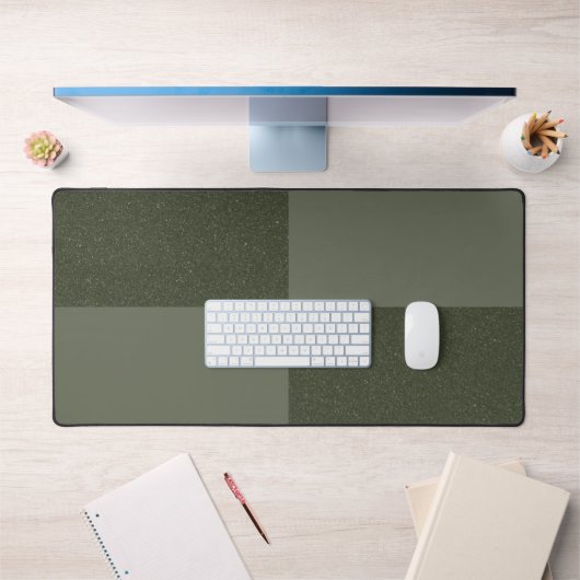 Moss Green Schachbrett Texture Desk Mat - individu Schreibtischunterlage (Büro 1)