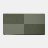 Moss Green Schachbrett Texture Desk Mat - individu Schreibtischunterlage (Vorderseite)