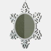 Moss Green Snowflake Ornament - individuell anpass (Rechts)