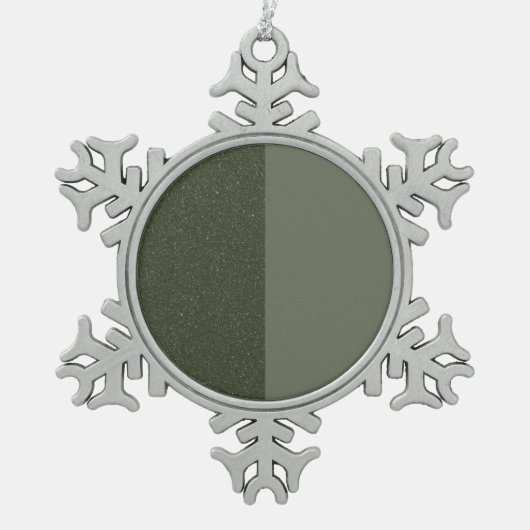 Moss Green Snowflake Ornament - individuell anpass (Vorderseite)