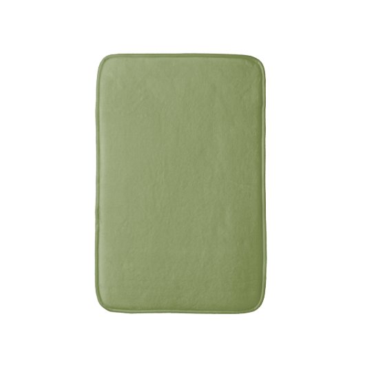 Moss Green Solid Color Badematte (Vorderseite Vertikal)