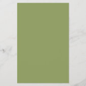 Moss Green Solid Color Flyer (Hinten)