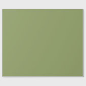 Moss Green Solid Color Geschenkpapier (Flach)