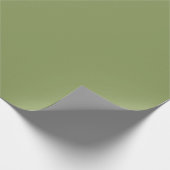 Moss Green Solid Color Geschenkpapier (Ecke)