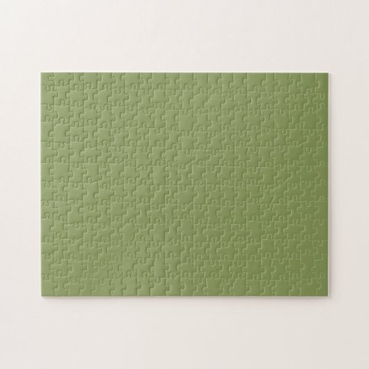 Moss Green Solid Color Puzzle (Horizontal)
