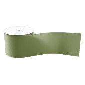 Moss Green Solid Color Ripsband (Spule)