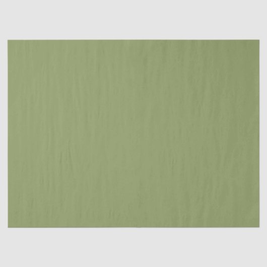 Moss Green Solid Color Seidenpapier (Vorderseite)