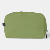 Moss Green Solid Color Waschbeutel (Vorderseite)