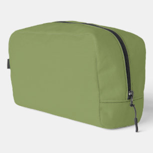 Moss Green Solid Color Waschbeutel