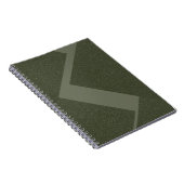 Moss Green Spiral Foto Notebook Notizblock (Rechte Seite)