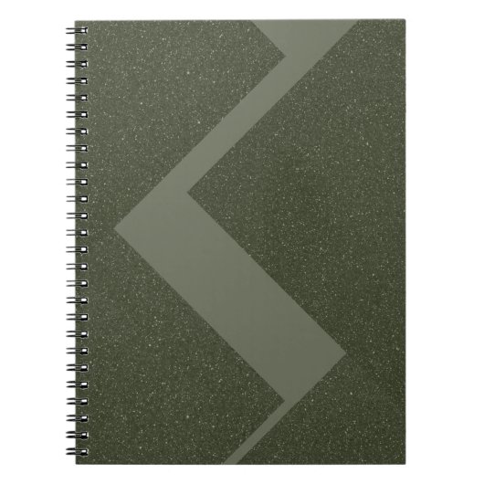 Moss Green Spiral Foto Notebook Notizblock (Vorderseite)
