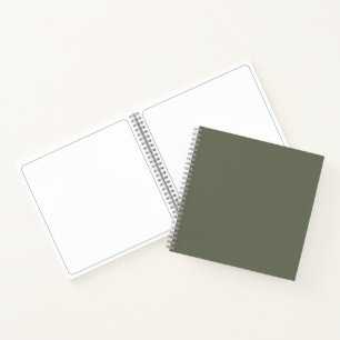 Moss Green Spiral Sketchbook - Anpassbar Notizblock