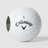 Moss Green Split Design Golf Ball - individuell ei (Logo)