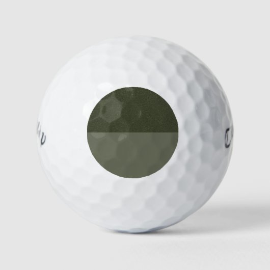 Moss Green Split Design Golf Ball - individuell ei (Vorderseite)