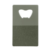 Moss Green Split Flaschenöffner - texturiert & gla (Vorderseite)