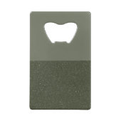 Moss Green Split Flaschenöffner - texturiert & gla (Rückseite)