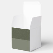 Moss Green Split Gevor Box Design - Anpassbar Geschenkschachtel (Geöffnet)
