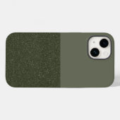 Moss Green Split iPhone 14 Fall anpassen Case-Mate iPhone Hülle (Rückseite (Horizontal))