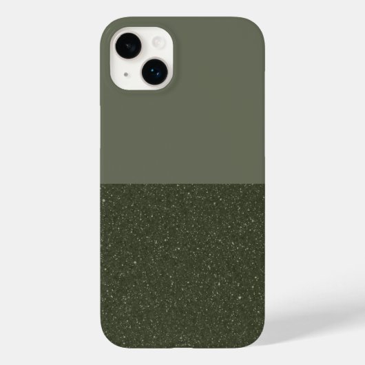 Moss Green Split iPhone 14 Plus Fall - Anpassen Case-Mate iPhone Hülle (Rückseite)