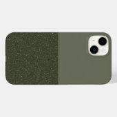 Moss Green Split iPhone 14 Plus Fall - Anpassen Case-Mate iPhone Hülle (Rückseite (Horizontal))