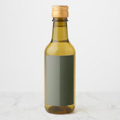 Moss Green Split Label - Anpassbar Weinetikett (Vorderseite)