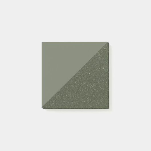 Moss Green Split Pattern Sticky Post-It Notes Klebezettel (Vorderseite)