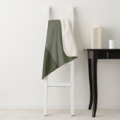 Moss Green Split Sherpa Blanket Sherpadecke (Beispiel)