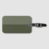 Moss Green Split Strip Tag Gepäckanhänger (Vorderseite (Horizontal))