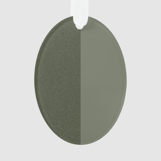 Moss Green Split Texture Acrylic Ornament (Custom) (Vorderseite)