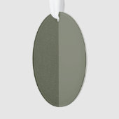 Moss Green Split Texture Acrylic Ornament (Custom) (Vorderseite)