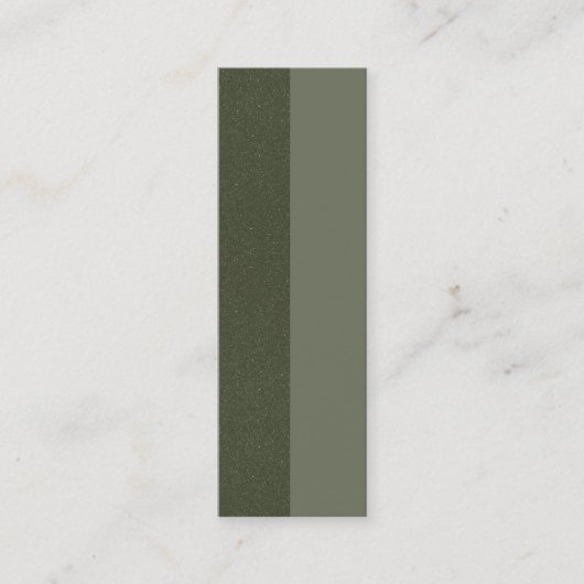 Moss Green Split Texture Business Card - Anpassen Telefonnummerkarte (Vorderseite)
