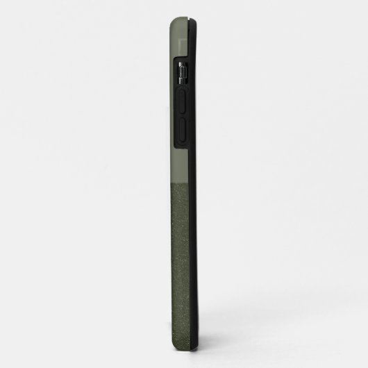 Moss Green Split Texture iPhone 11 Fall - Custom Case-Mate iPhone Hülle (Hinten/Links)