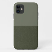 Moss Green Split Texture iPhone 11 Fall - Custom Case-Mate iPhone Hülle (Rückseite)