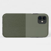 Moss Green Split Texture iPhone 11 Fall - Custom Case-Mate iPhone Hülle (Rückseite (Horizontal))