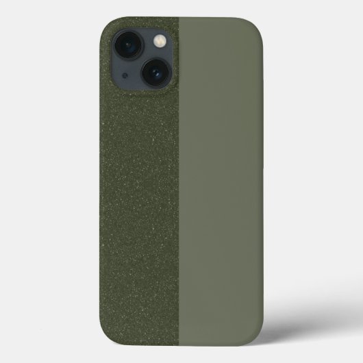 Moss Green Split Texture iPhone 13 Fall - Custom Case-Mate iPhone Hülle (Rückseite)